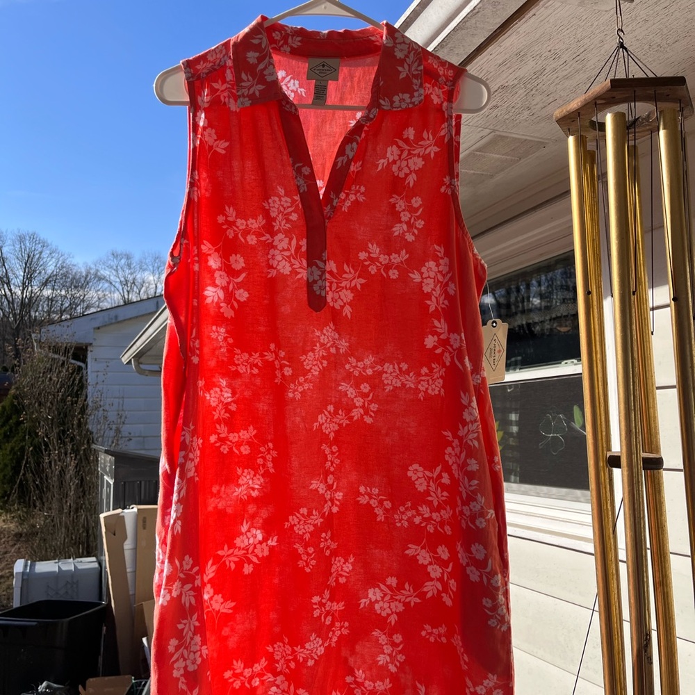 St John Bay orange floral dress